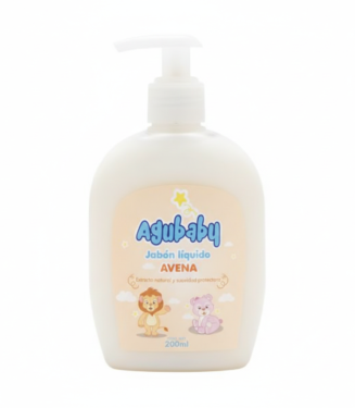 C0195 JABON LIQ,AGUA BABY P/bebes avena 200ml