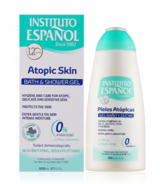 C0124 INSTITUTO ESPAÑOL ATOPIC SKIN BATH SHOWER GEL 500ML