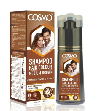 P2274 COSMO HAIR COLOUR  MEDIUM BROWN SH180ML